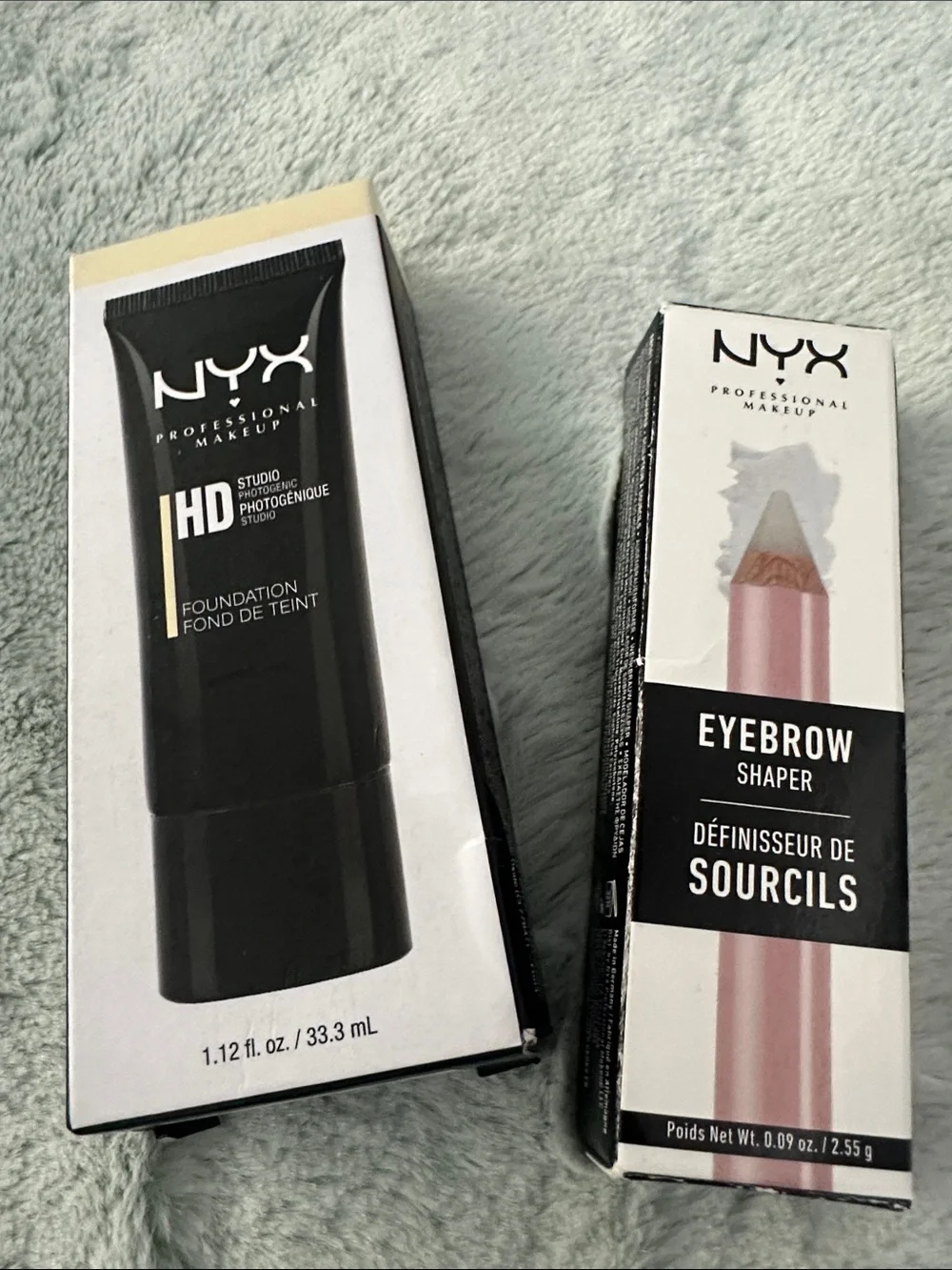 NWT NYX Professional Makeup HD Foundation + Eyebrow Shaper